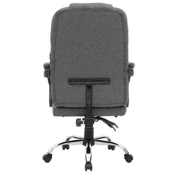 Кресло офисное CROMEX "Chill MS-005", с функцией вибромассажа, подножка, ткань, серое, 532959 - Вид 8