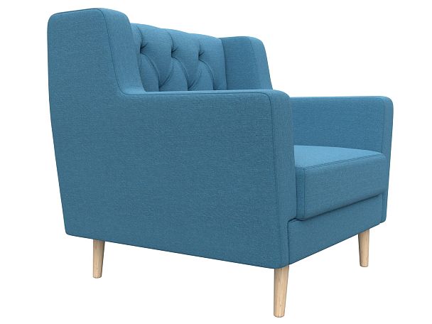 Кресло Брайтон Люкс Рогожка голубой - Вид 3