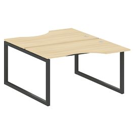 Metal System Quattro Р. ст. криволинейная на О-образном м/к 50БО.РАС-СА-2.2 Акация/Антрацит металл 1400*1835*750 - Фото предпросмотра