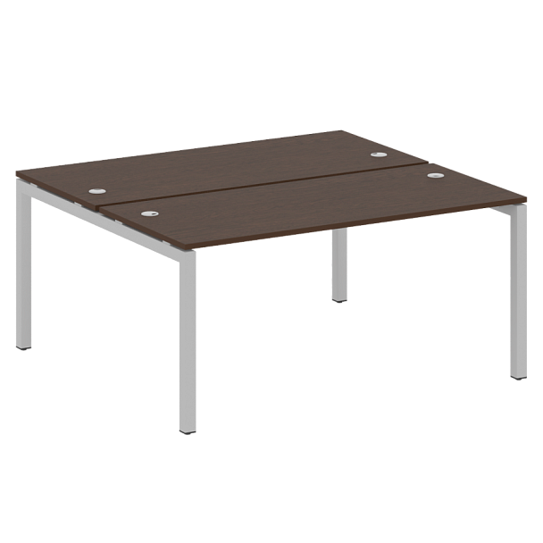 Metal System Quattro Р. ст. на П-образном м/к 50БП.РАС-СП-2.4 Венге/Серый металл 1600*1475*750 - Вид 1