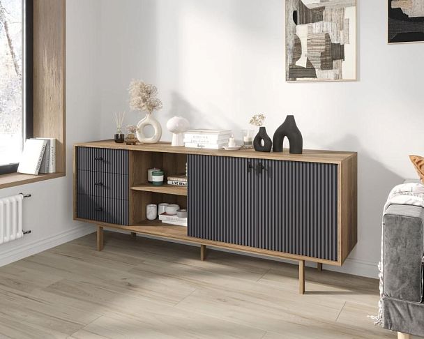 Комод с дверками и нишей Emerson арт EM15/7024/L - Вид 3