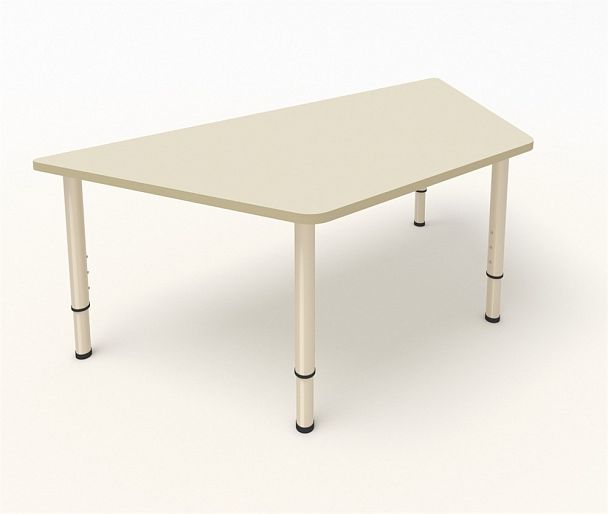 Детский стол трапеция бежевый, гр.0-3 - Вид 1