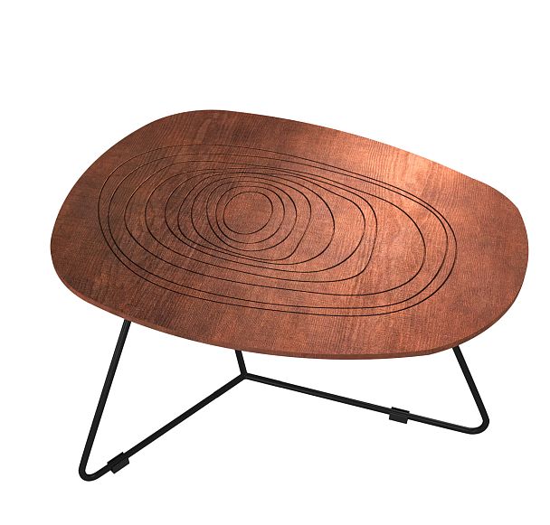 Столик журнальный Sheffilton SHT-CT52-3 кариф/черный муар - Вид 4