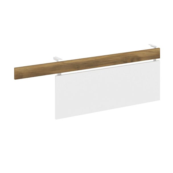 Concept Царга стола с опорной тумбой CN.CST-004 Сандал Янтарный/Белый Бриллиант/Металл Белый 1430*18*458 - Вид 1