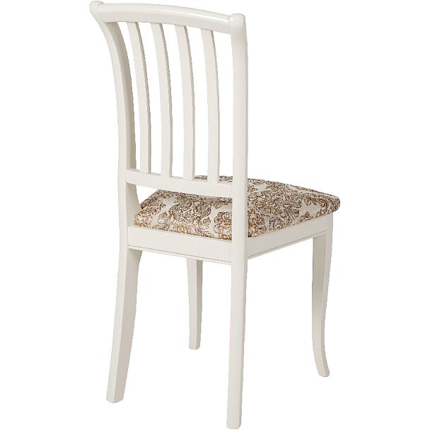 Комплект деревянных стульев с мягким сиденьем Бэль Слоновая кость/Бежевый жаккард, 4 шт. - Вид 4