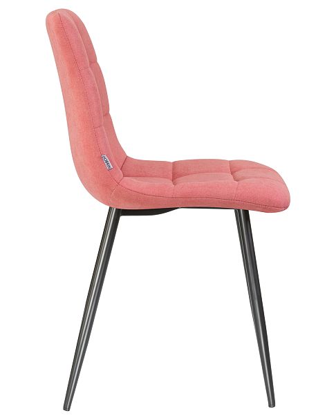 Стул обеденный DOBRIN ALEX (черные матовые ножки, розовая ткань (UF860-05B)) - Вид 3