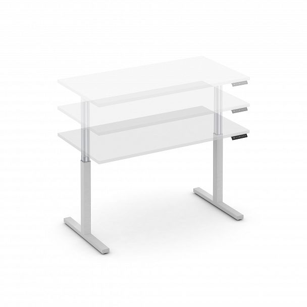 Стол электроподъемный "MOVE UP" MV.SE-3.7 Белый металл / Белый Бриллиант - Вид 4