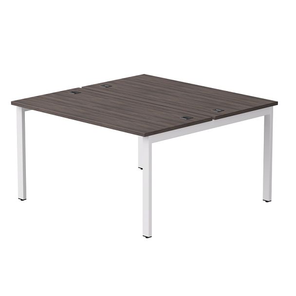 Бенч-система на 2 места Everprof EVO на металлокаркасе 1380х670(1370)x755 Дуб Пасадена/Белый - Вид 1