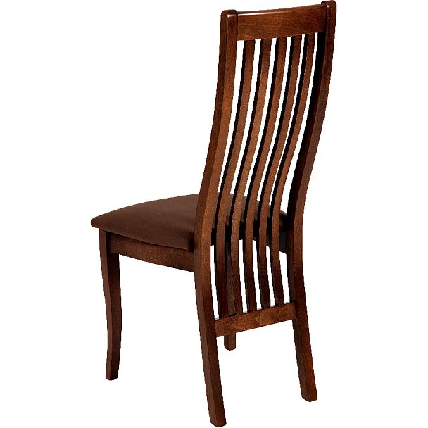 Стул деревянный с мягким сиденьем Альбен Античный орех/Коричневый велюр - Вид 5