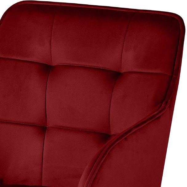 Комплект барных поворотных кресел Мони К, Confetti bordo/черный, 2 шт. - Вид 7