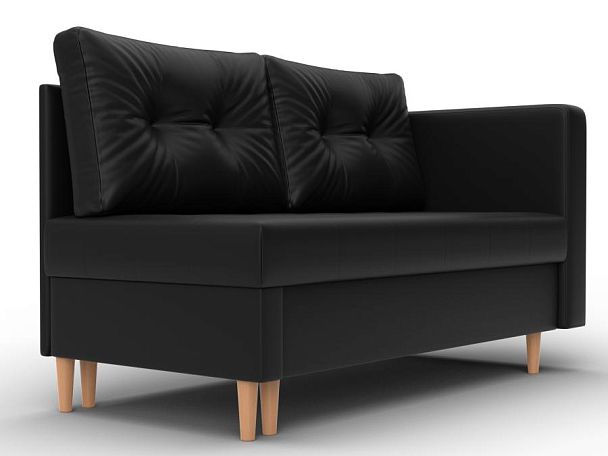Кушетка Лига-098 Экокожа черный - Вид 1