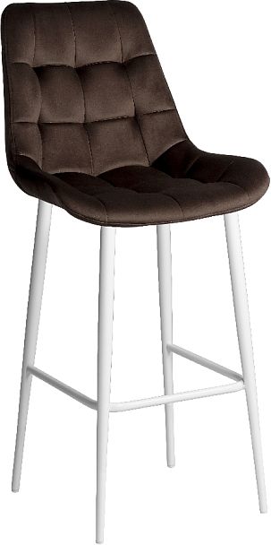 Барный поворотный стул Эйден, Confetti coffee/белый - Вид 4