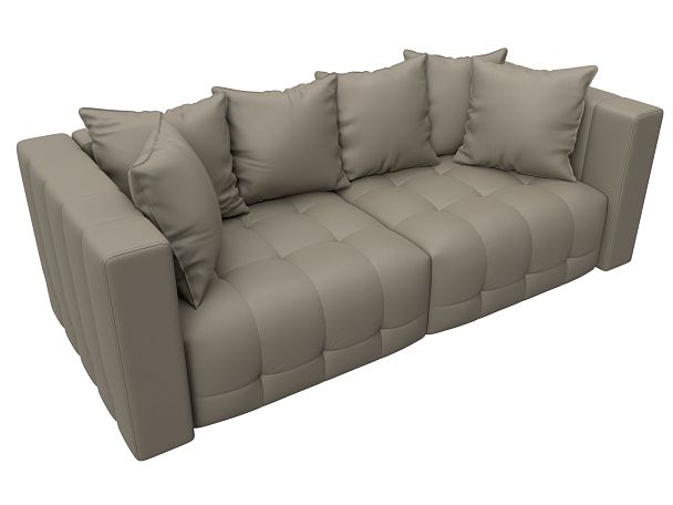 Диван прямой Лига-052 НПБ Экокожа бежевый - Вид 6