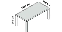 Офисный стол директора Iulio кабинет руководителя  орех - Фото предпросмотра