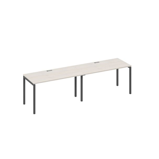 Рабочая станция на металлокаркасе DUE (2х140) A4 А4 С2 014-2 БП дуб / металлокаркас антрацит - Вид 1