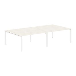 Стол 4-х местный EUWST 3116 Ясень Траун/Белый 3126х1606х750 EDIS - Фото предпросмотра