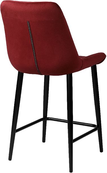 Комплект полубарных поворотных стульев Эйден, Confetti bordo/черный, 4 шт. - Вид 5