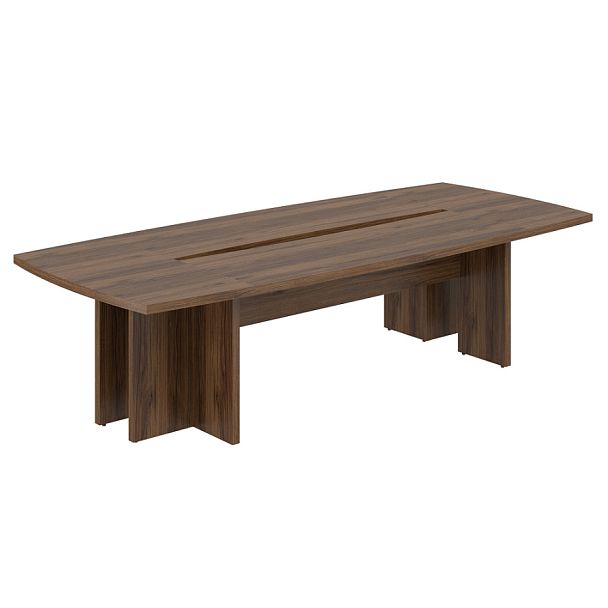 Стол переговорный большой Wing 3000х1300х750 / цвет: дуб модена, опоры ЛДСП - Вид 1