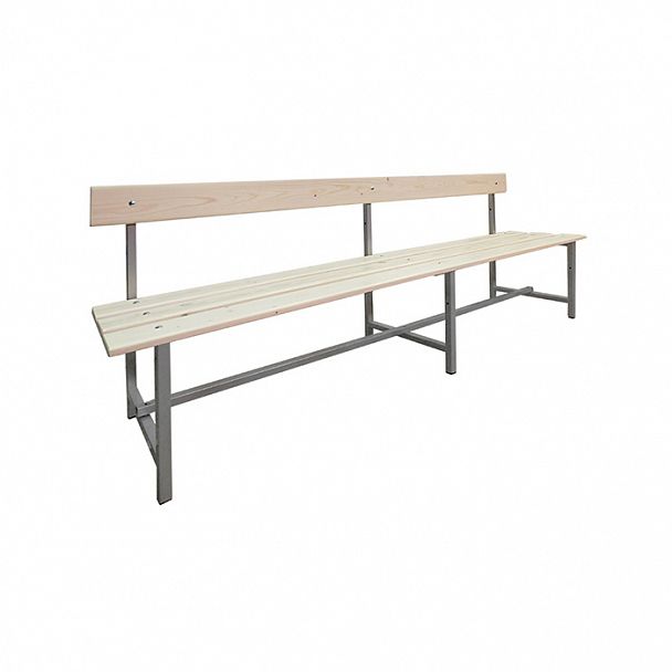 Скамья со спинкой без вешалки односторон.2000 - Вид 1