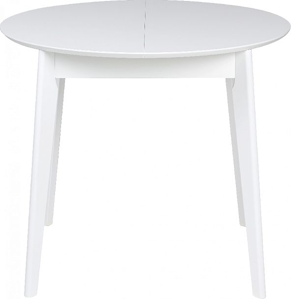 Стол деревянный круглый раскладной Норден D90 Белый - Вид 2