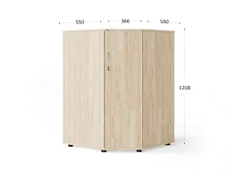 UNITY PШ-80Г ДУБ СОНОМА Угловой шкаф закрытый 800х800х1208 - Фото предпросмотра