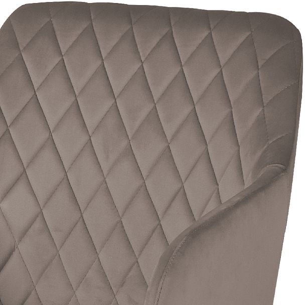 Полубарное поворотное кресло Барли К, Confetti mocco/белый - Вид 7