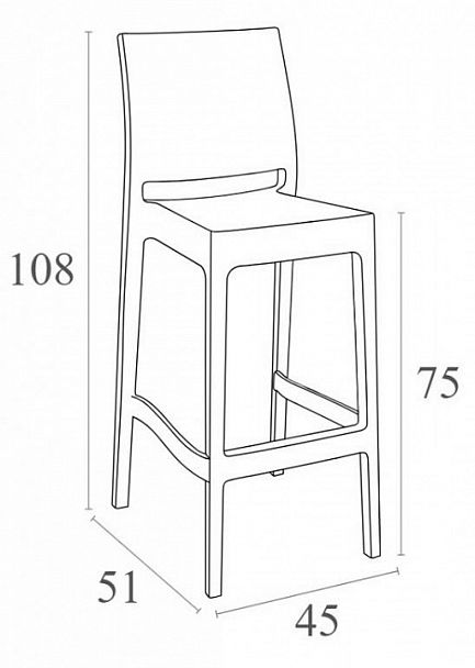 Стул барный Maya - Вид 7