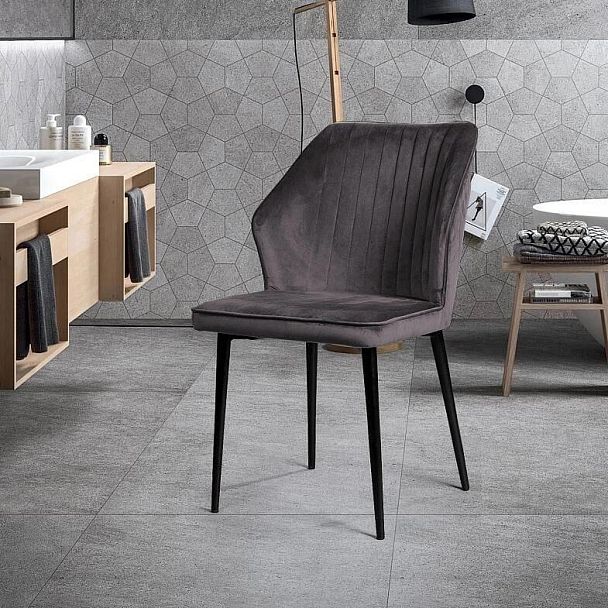 Стул Berg, бархат серый 27 - Вид 4