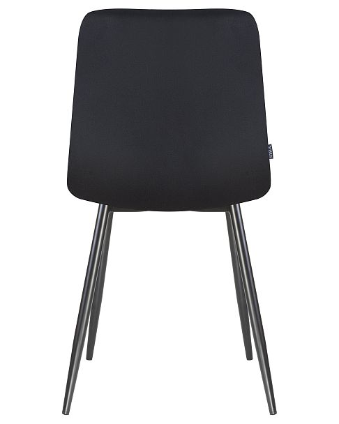 Стул обеденный DOBRIN ALEX (черные матовые ножки, черный велюр (V108-77)) - Вид 5