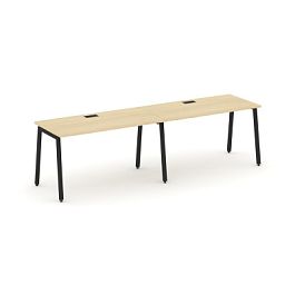 Стайл Проджект Рабочая станция 1 сторон. SN-4A.ORS-011 Акация Лорка/Металл Черный 1960*700*750 - Фото предпросмотра