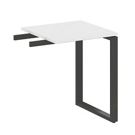 Metal System Приставной элемент на О-образном м/к БО.ПР-1 Белый/Антрацит металл 600*600*750 - Фото предпросмотра