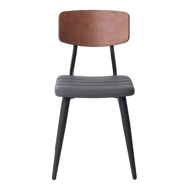 Стул Kato сиденье экокожа, спинка дерево, ножки металл - Вид 6