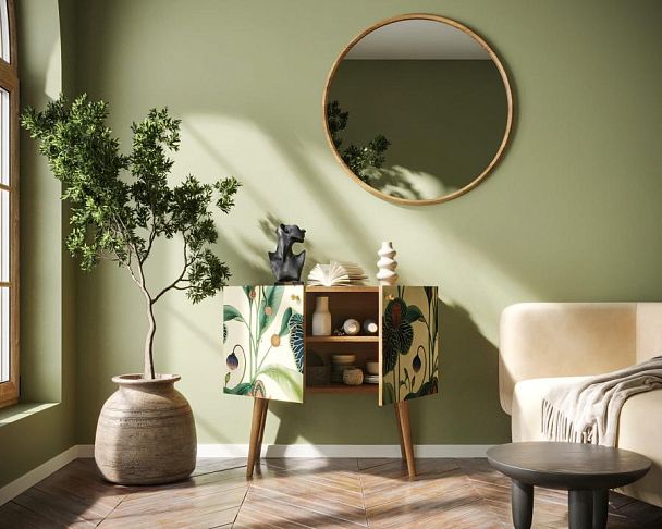 Комод на высоких ножках Berber малый арт BB13/Print_55 - Вид 2