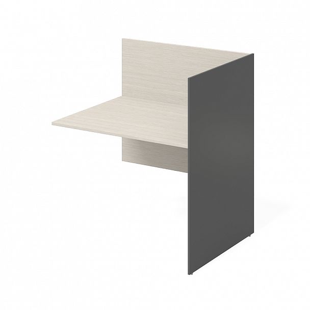 Стол дополнительный правый "Тандем" ПК-ТН-СТ1Д98Х81ЭР/Д-В3-909 дуб альпийский/антрацит - Вид 1