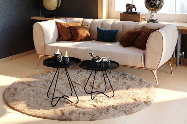 Двойной кофейный столик Sheffilton SHT-CT3/CT3-2 черный муар - Вид 3