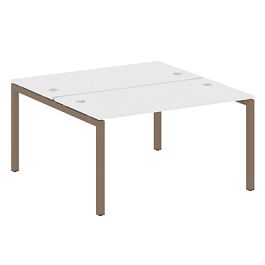 Metal System Quattro Р. ст. на П-образном м/к 50БП.РАС-СП-2.3 Белый/Мокко металл 1400*1475*750 - Фото предпросмотра