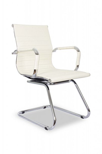 Кресло College CLG-620 LXH-C Beige хром, кожа PU, цвет бежевый "Кресла для посетителей"  ТК-001039000111 бежевый - Вид 1