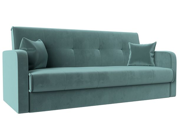 Диван книжка Надежда (полностью велюр бирюзовый) - Вид 1