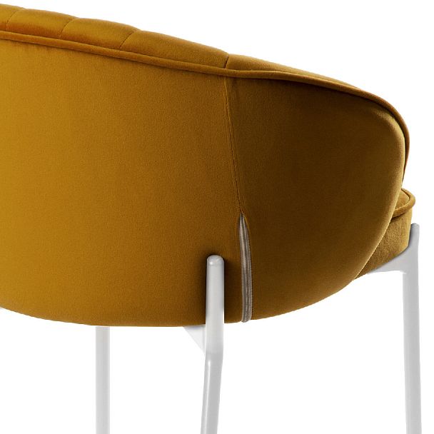 Комплект полубарных стульев Миэль горчичный/белый, 3 шт. - Вид 8