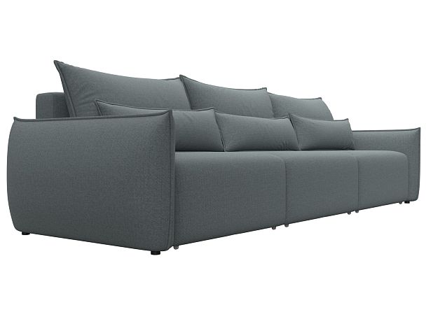 Диван прямой Лига-051 НПБ Лонг Рогожка серый - Вид 3