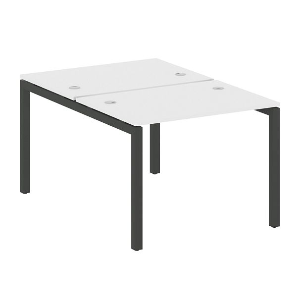 Metal System Quattro Р. ст. на П-образном м/к 50БП.РАС-СП-2.1 Белый/Антрацит металл 1000*1475*750 - Вид 1