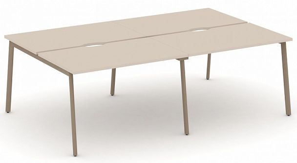 Рабочая станция на 4 места " ESTETICA" ES.D.RS-4.2-VP Капучино - Вид 1