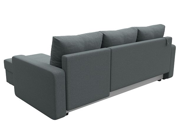 Диван угловой Ливерпуль Лайт правый угол Рогожка серый - Вид 6