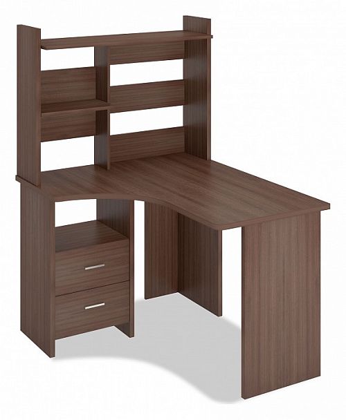 Стол компьютерный Домино Лайт СКЛ-Угл120+НКЛ-100 Шамони левый - Вид 1