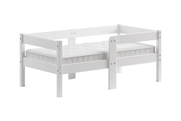 Кровать Легос компакт 700х1400, цвет белый, без ящиков - Вид 1