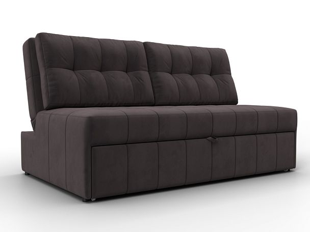 Диван прямой Лига-107 (140) Велюр коричневый - Вид 1