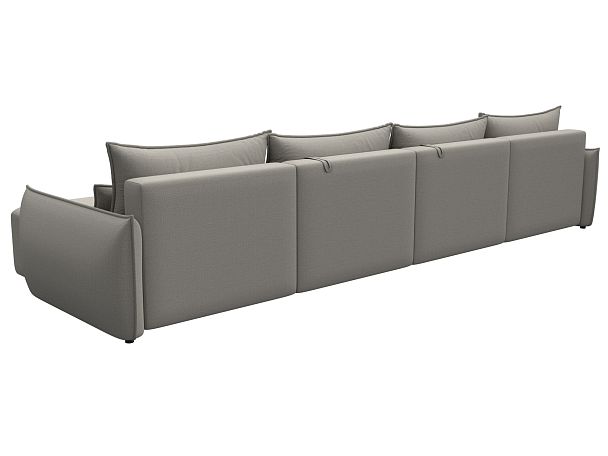 Диван П-образный Лига-051 НПБ Лонг Рогожка бежевый - Вид 5