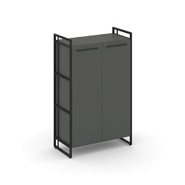 Rift Шкаф 3 ниши широкий RF.SS-31 Антрацит/Металл Черный 798*396*1286 - Фото предпросмотра