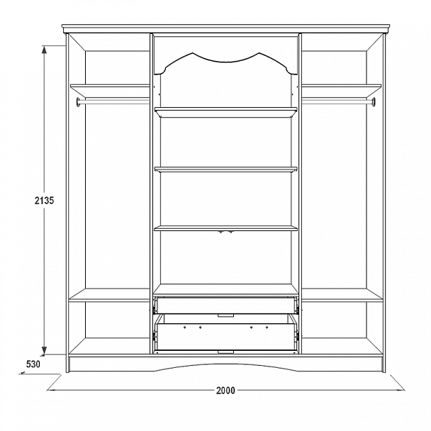 Шкаф "Ольга 10" - Вид 2