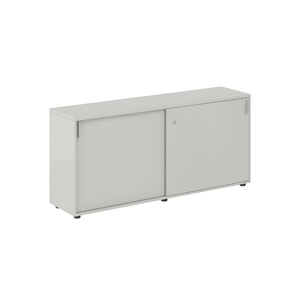 Шкаф купе 1638х400х750 низкий, с замком / корпус цвет: серый бархат, двери цвет: серый бархат Сигма / Sigma - Вид 1